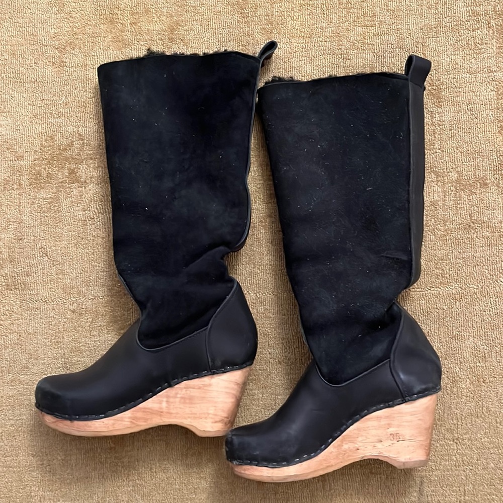 No 6 Wedge boots